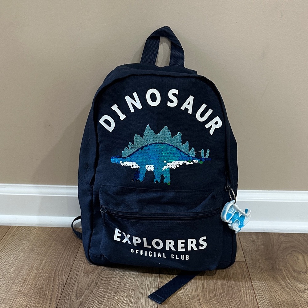 H&M Dinosaur Kids Backpack - Dark Blue